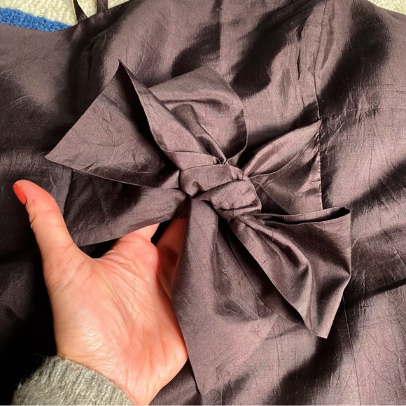 🤎 DAMIANI BROWN BOW FESTIVE HOLIDAY DRESS! - Picture 9 of 15